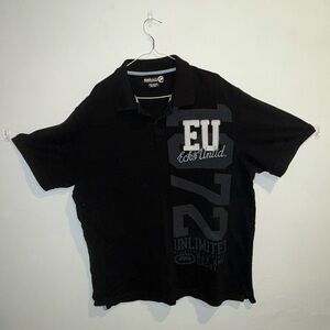 Ecko Unlimited Black Polo Shirt for Men